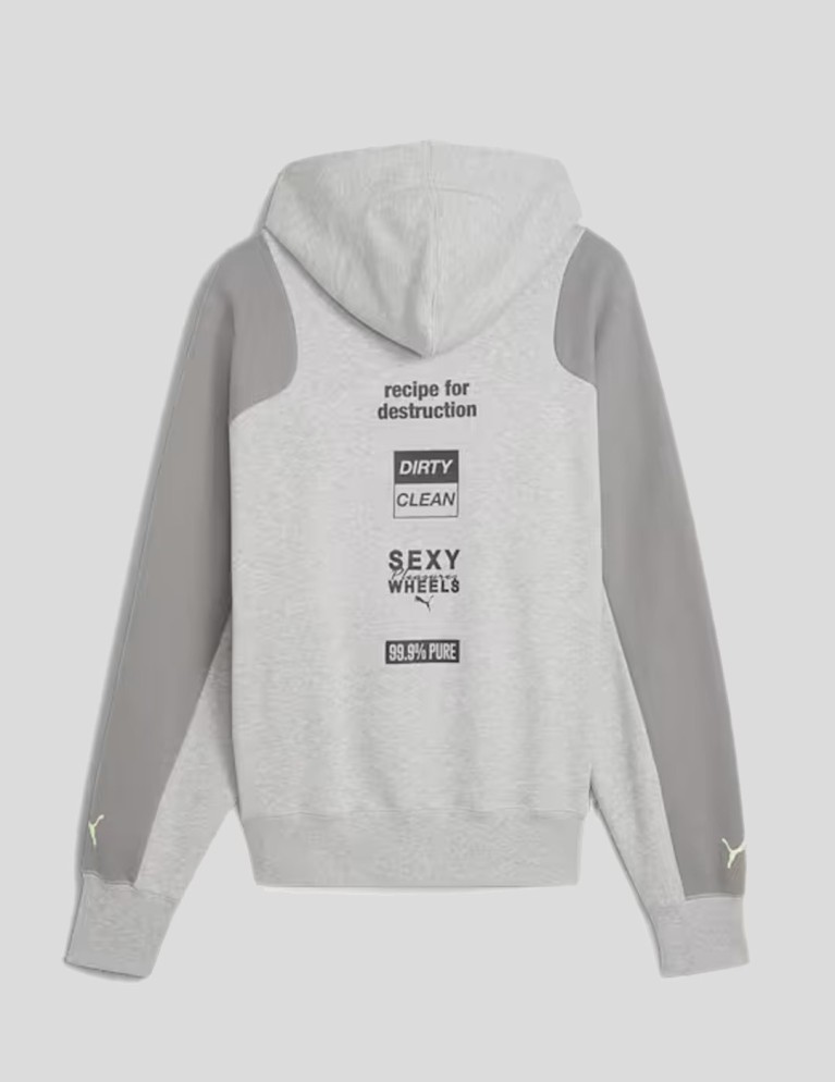 Colaborações PUMA x pleasures hoodie light gray
